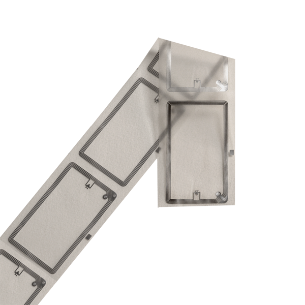 INT5007 - NXP/NTAG210 45x76mm Rectangular Dry Inlay Clear PET