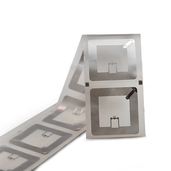 INT5005 - NXP/I-Code SLI X 39mm Square Dry Inlay Clear PET